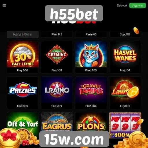 h55bet oferece variedade de jogos de cassino online